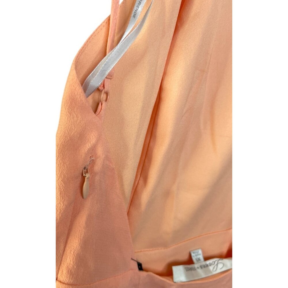 Lovers + Friends Peach Nina Midi Dress XS NEW - Picture 5 of 6